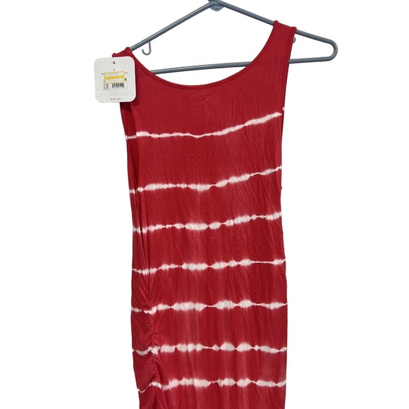 Printed Sleeveless Essential Knit Maternity Dress - Ingrid Isabel - Red SZ L - Picture 8 of 8